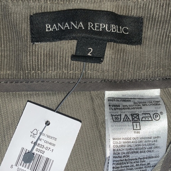 NWT Banana Republic Slim Corduroy Utility Jogger Pants 2 - Picture 10 of 10